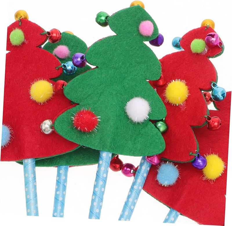 Christmas Themed Ballpoint Pens 5pcs Fun Cartoon Design For School Crafts Holiday Greetings - Image 5